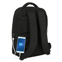 Laptop- und Tablet-Rucksack mit USB-Anschluss Capitán América Schwarz