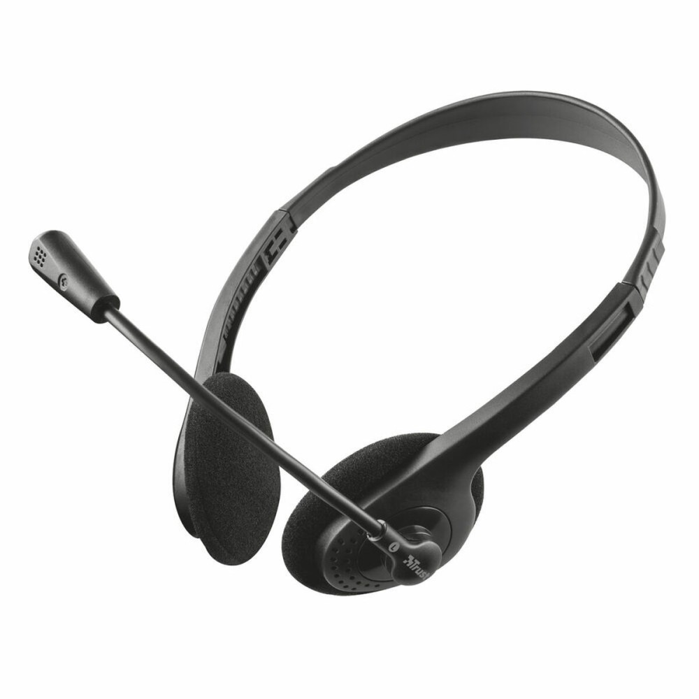 Headphones with Microphone Trust 21665 Black