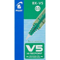 Flüssigtintenstift Pilot V-5 Hi-Tecpoint grün 0,3 mm (12 Stück)