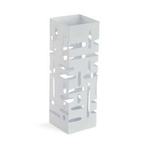 Umbrella stand Versa White Metal Iron 15,5 x 49 x 15,5 cm