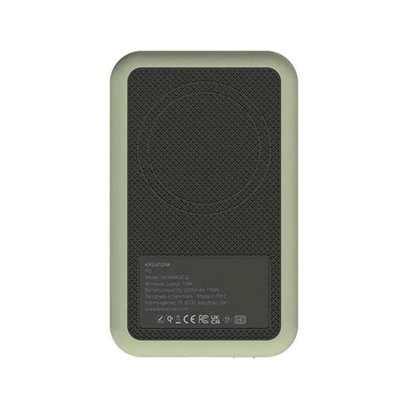 Power Bank avec chargeur sans fil Kreafunk Olive 5000 mAh