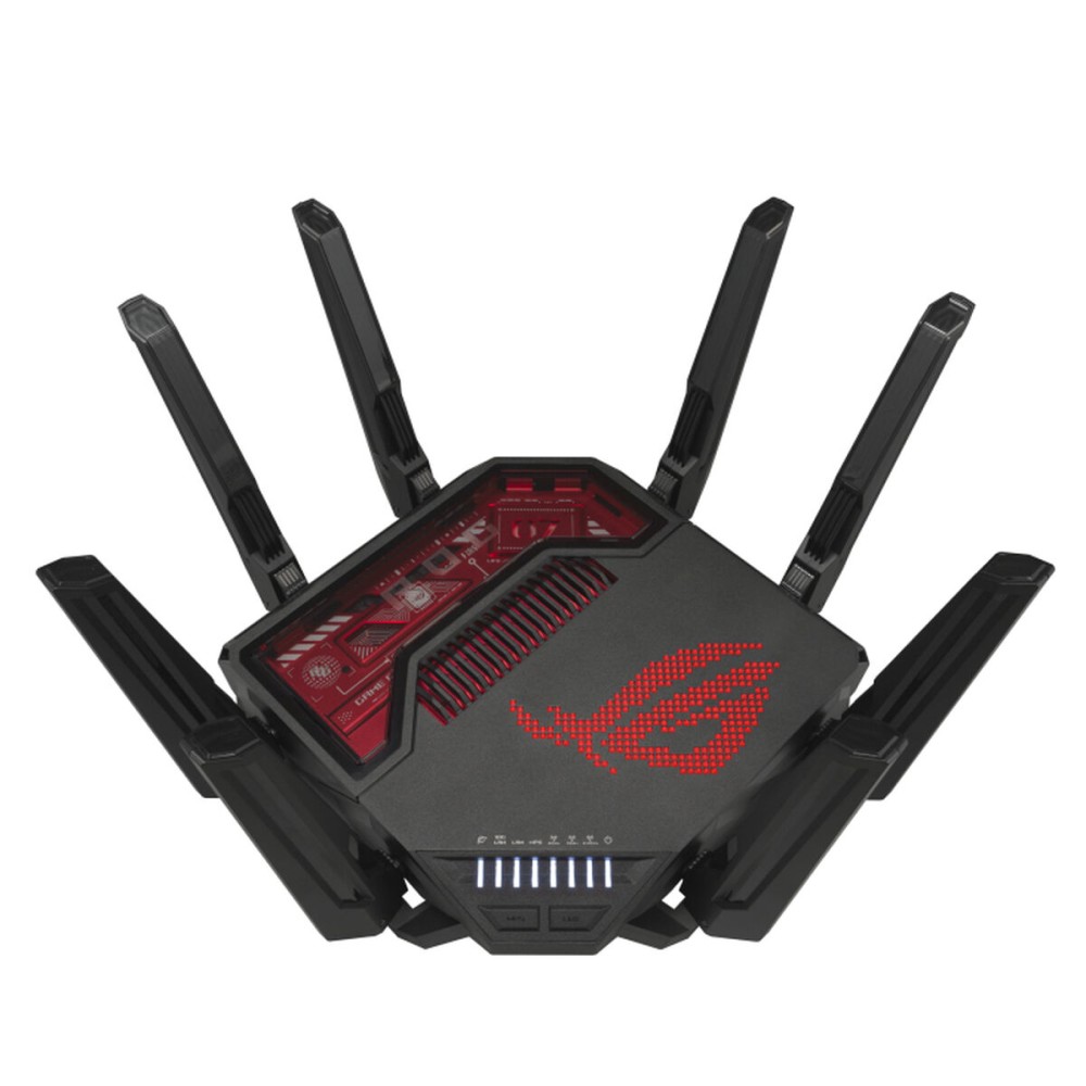 Router Asus GT-BE19000 Noir Noir/Rouge USB USB 2.0 RJ45 Ethernet LAN USB 3.2 Wi-Fi