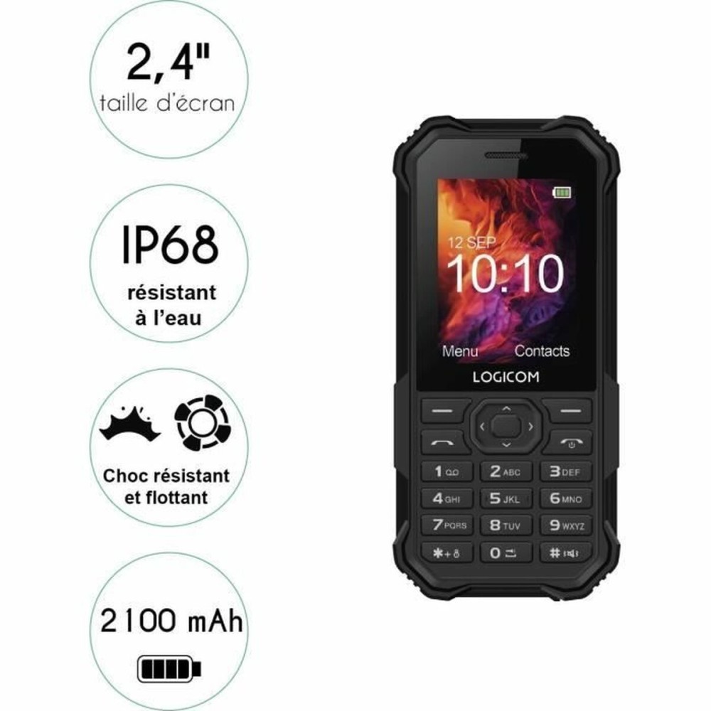 Téléphone Portable Logicom XTREM 40 Noir 2,4"