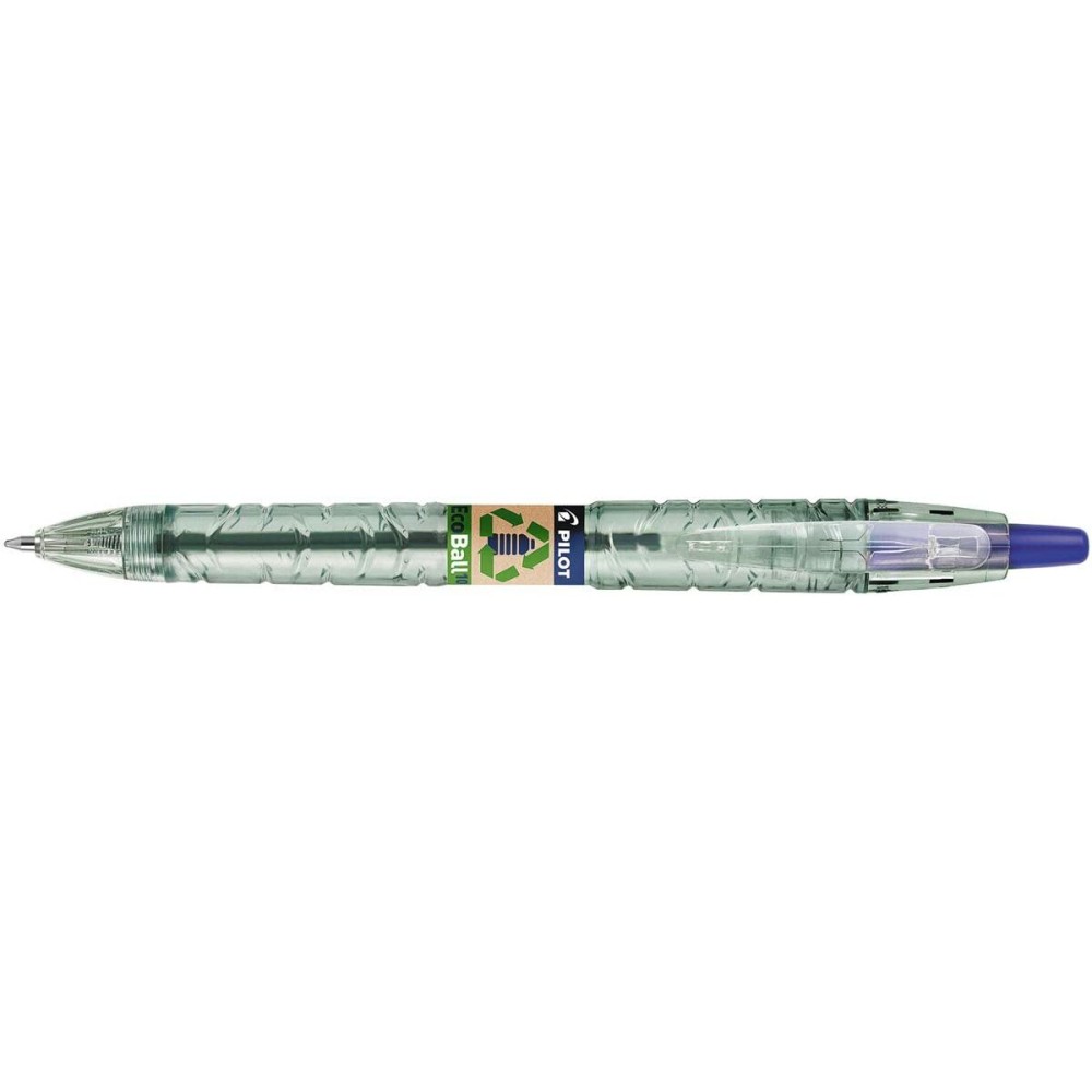 Stift Pilot Ecoball Wiederverwerteter Kunststoff Blau 1 mm (10 Stück)