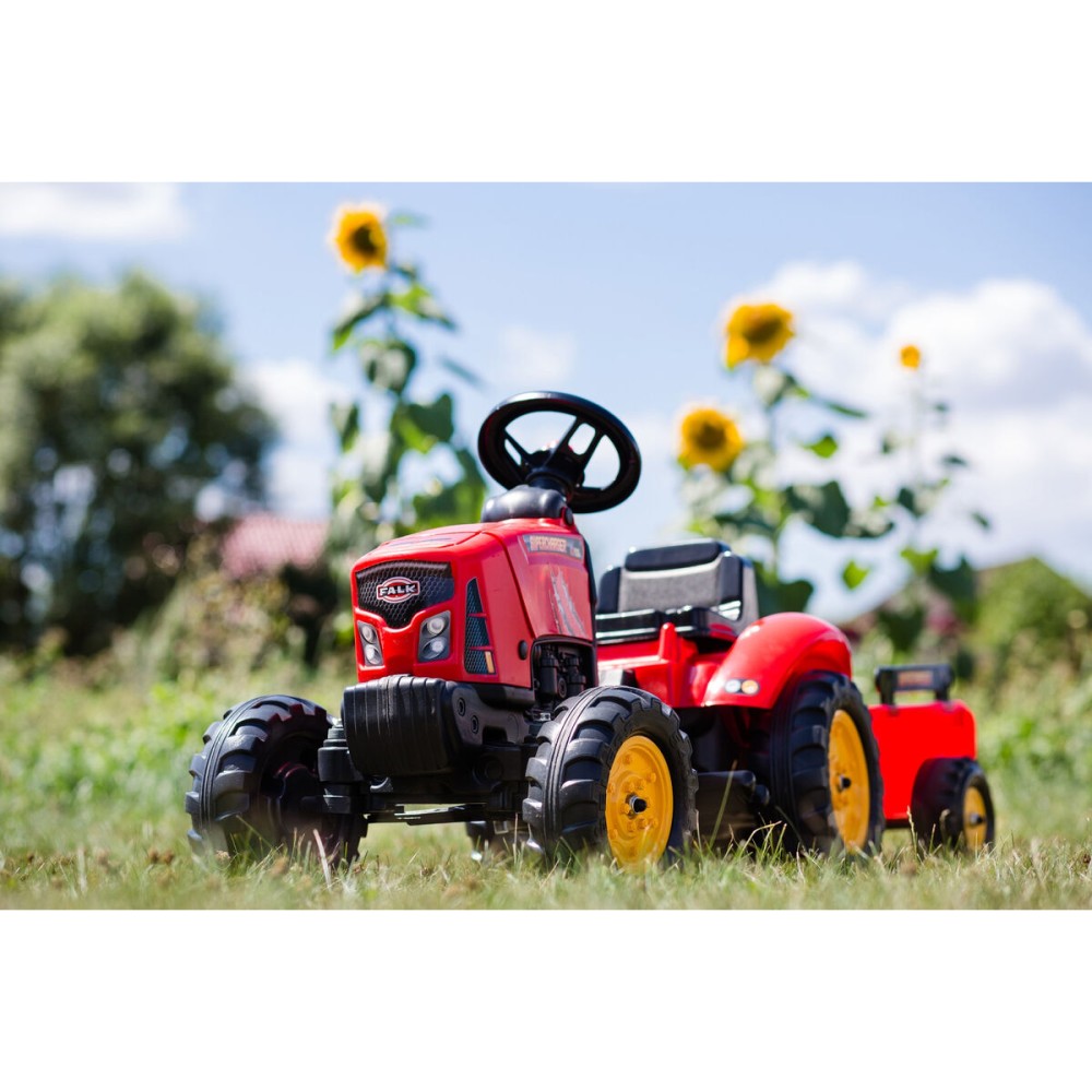 Tracteur à pédale Falk Supercharger 2030AB Rouge