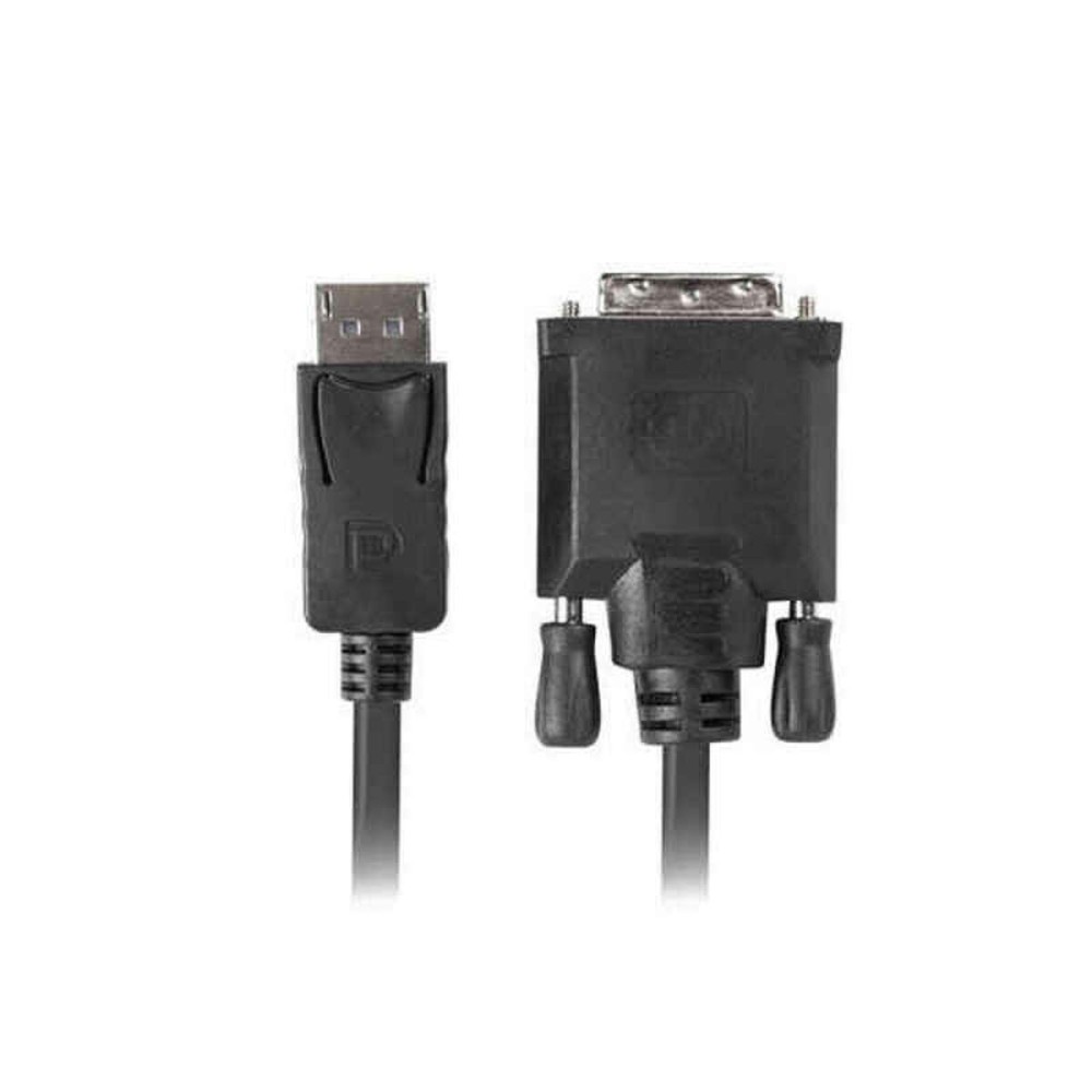 DisplayPort-Kabel Lanberg CA-DPDV-10CU-0018-BK Schwarz