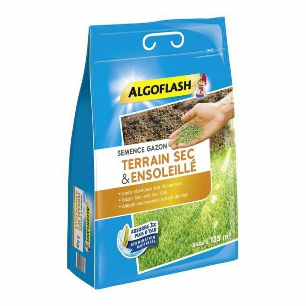 Graines Algoflash Semsol3 Pelouse méditerranéen 3 Kg