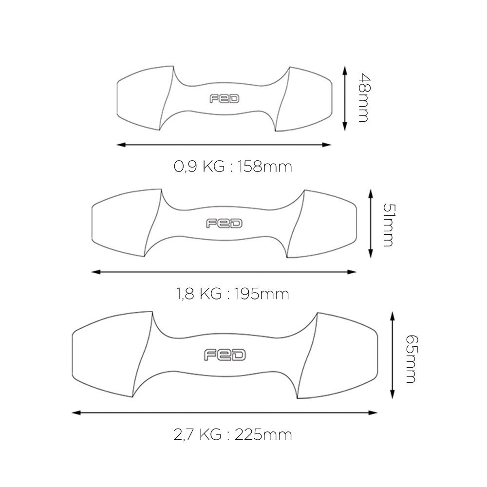 Haltères Xiaomi ORMANG3LB 2,7 Kg Perle 2 Unités