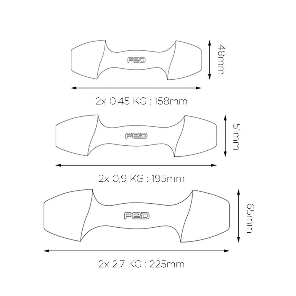 Haltères Xiaomi ORMANG3LB 2,7 Kg Perle 2 Unités