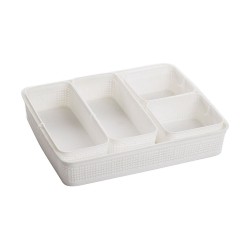 Basket set Dem Plastic 5 Pieces (34 x 28 x 6 cm)