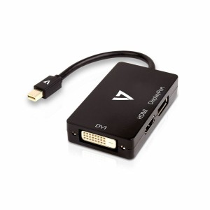 Mini DisplayPort to VGA/DVI/HDMI adapter V7 V7MDP-DPDVIHDMI-1N Black