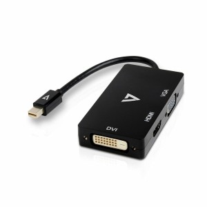 Adaptateur Mini DisplayPort vers VGA/DVI/HDMI V7 V7MDP-VGADVIHDMI-1N Noir