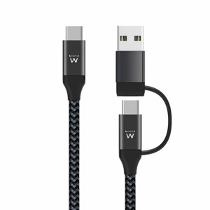 USB charger cable Ewent EW9918 Black 1 m (1 Unit)