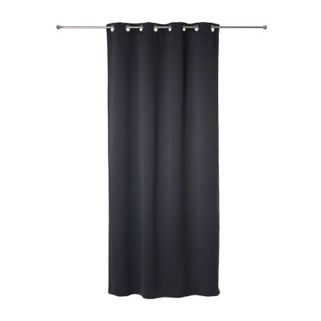 Curtain Atmosphera Dark grey Grey 260 x 140 cm