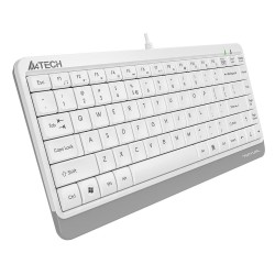 Clavier A4 Tech A4TKLA47119 QWERTY Blanc Anglais