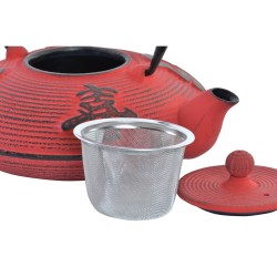 Teapot DKD Home Decor Red 800 ml