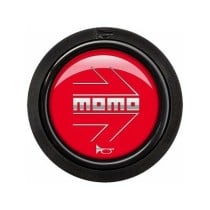 Bouton MOMO SPHOARWREDCHF Volant Noir/Rouge