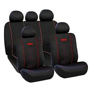 Car Seat Covers MOMO 21 Black Black/Red Polyester