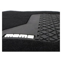 Car Floor Mat MOMO MOMLCM012BW White Black Universal