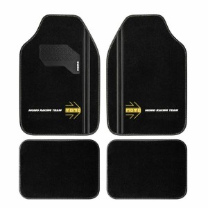 Car Floor Mat MOMO MomlCM4A8BK White/Black Universal