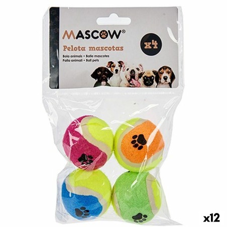 Dog toy Ball Multicolour Ø 4,5 cm Polyethylene polypropylene ABS (12 Units)