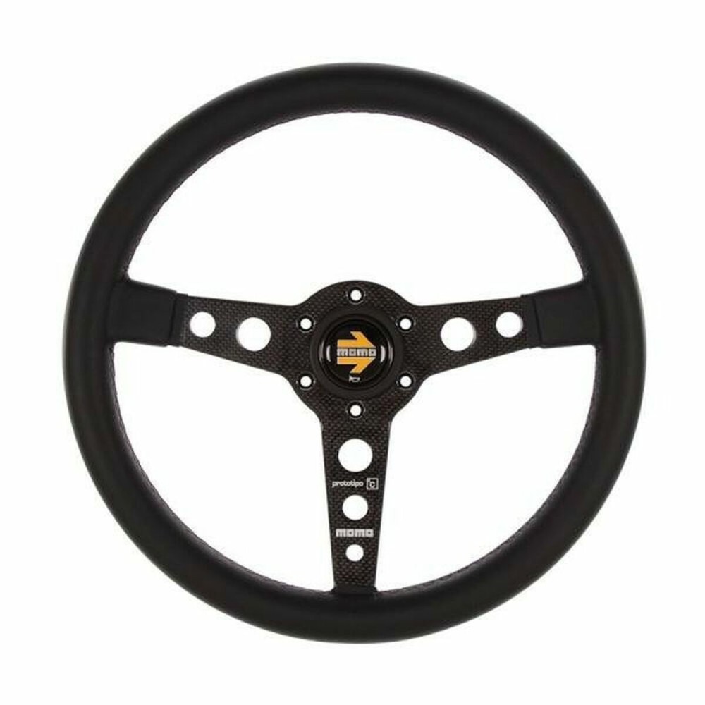 Racing Steering Wheel MOMO MOMVPROT6C350BKR Black Ø 35 cm