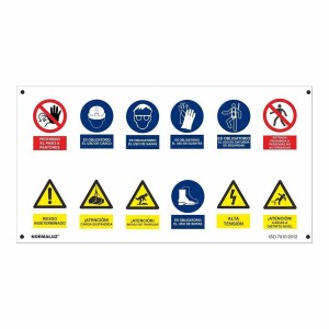 Schild Normaluz Obra múltiple PVC