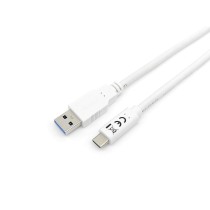 USB A to USB-C Cable Equip 128363 White 1 m