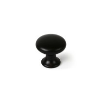 Pommeau Rei 760 Noir Métal Ø 25 x 24 mm 4 Pièces