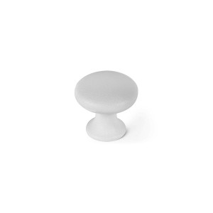 Doorknob Rei 760 White Metal Ø 25 x 24 mm 4 Pieces