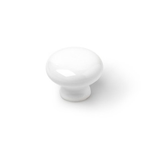 Doorknob Rei 821 White Porcelain Ø 35 x 26 mm 4 Pieces