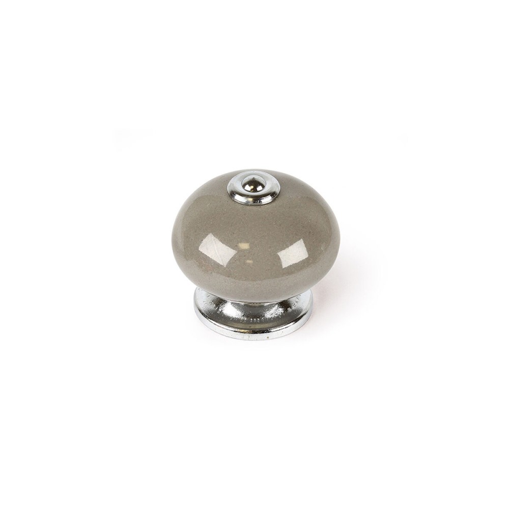 Doorknob Rei e517 Grey Metal Ø 40 x 36 mm 4 Pieces