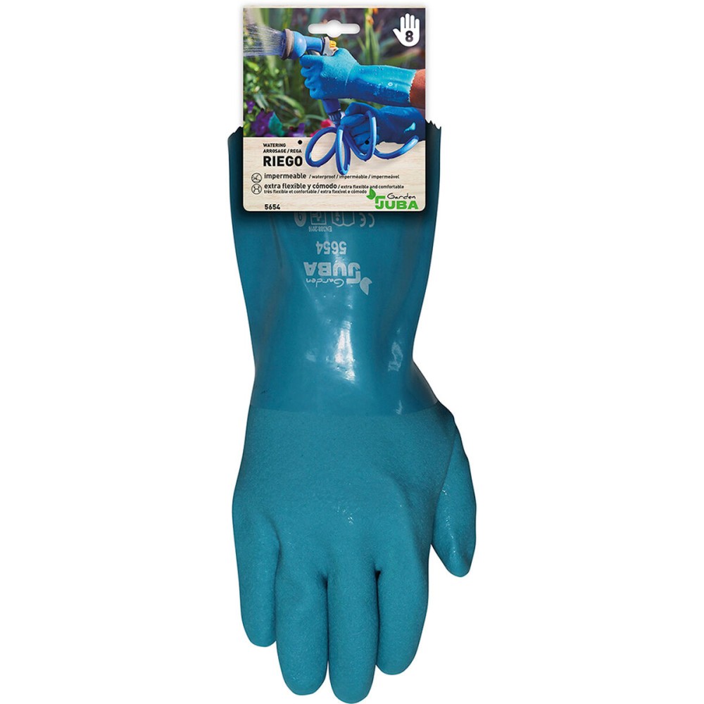 Work Gloves JUBA Blue PVC Garden