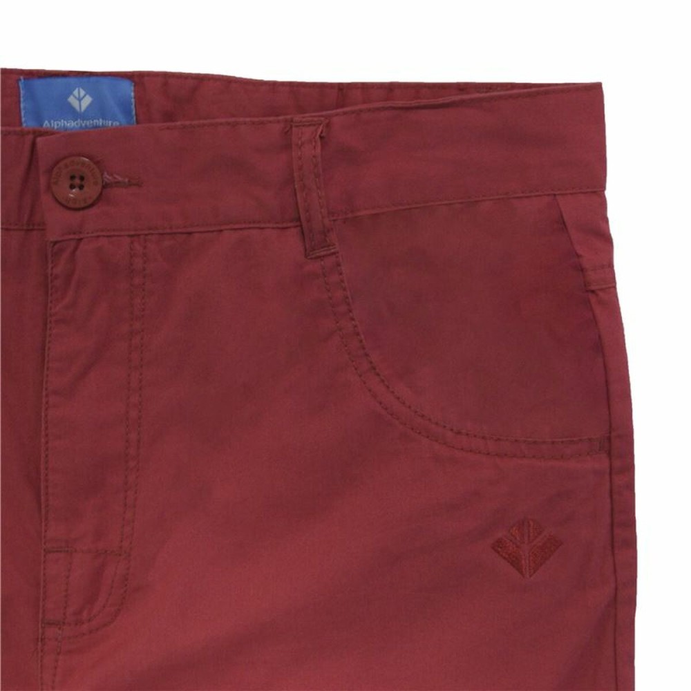 Pantalon court Alphaventure Fabio Rouge foncé