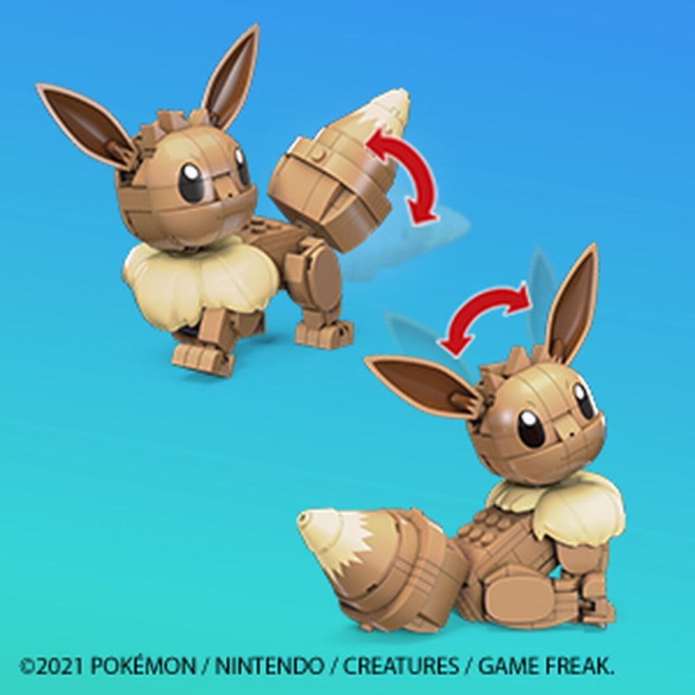 Personnage articulé Mega Construx  Eevee Medium + 7 Ans 215 Pièces