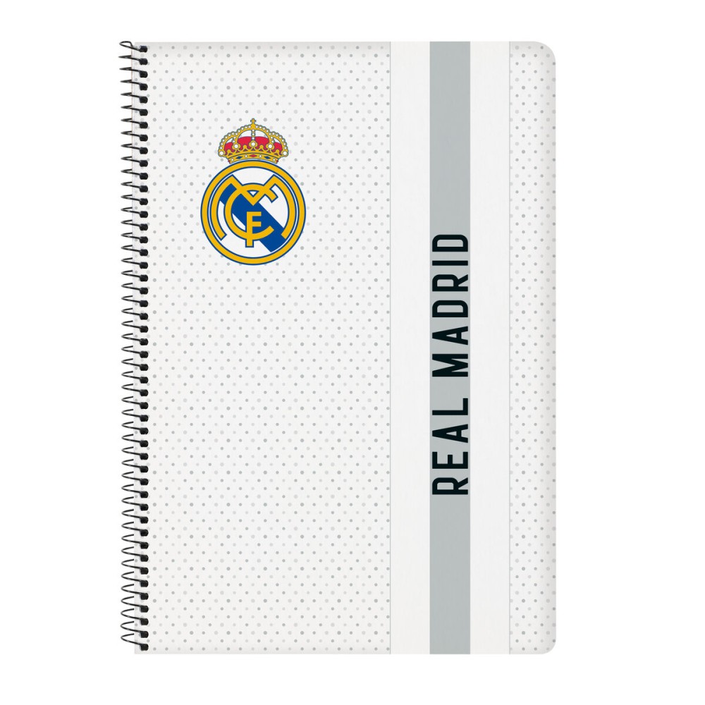 Notizbuch Real Madrid C.F. Weiß Grau A4 80 Blatt