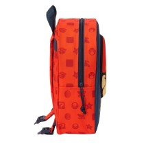 School Bag Super Mario Red Navy Blue 22 x 27 x 10 cm