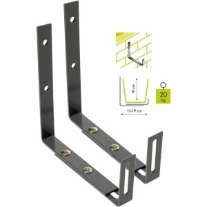 Support pour jardinière Garden ID Wall Hook Noir