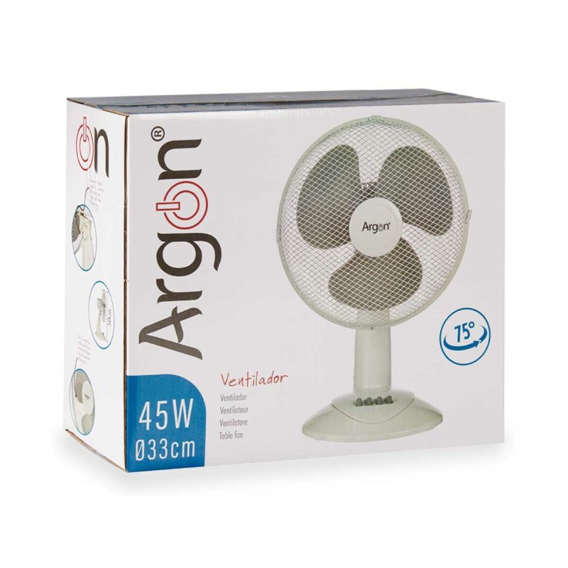 Ventilateur de Bureau Argon FT-26A Blanc 45 W 27 x 51 x 33,5 cm