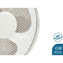 Ventilateur de Bureau Argon FT-26A Blanc 45 W 27 x 51 x 33,5 cm