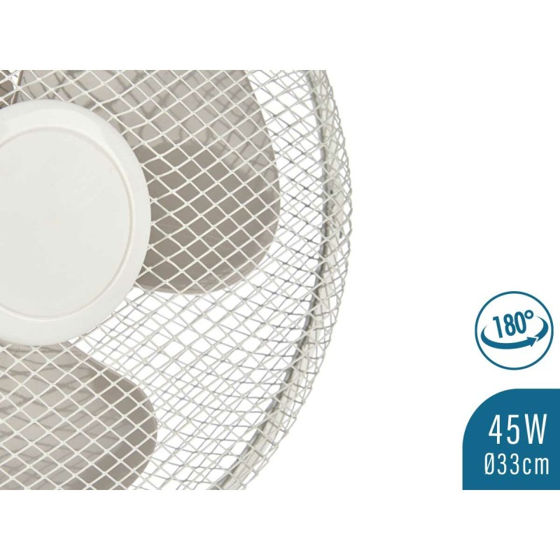 Table Fan Argon FT-26A White 45 W 27 x 51 x 33,5 cm