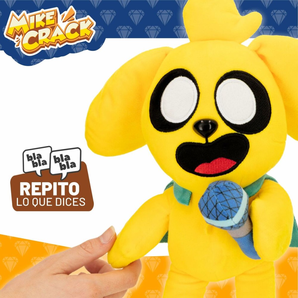 Soft toy with sounds Mikecrack Yellow 29 cm