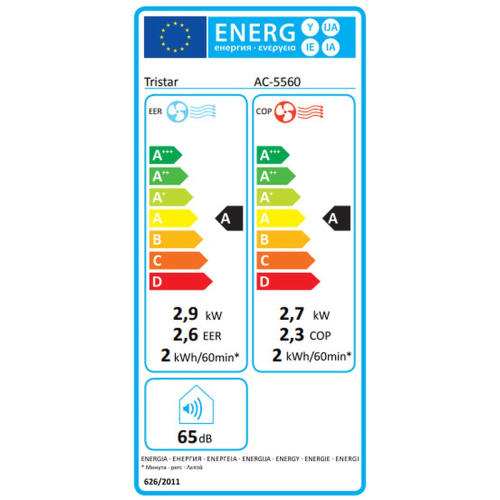 Tragbare Klimaanlage Tristar AC-5560 Weiß A