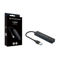 USB Hub Conceptronic C4PUSB3 Black