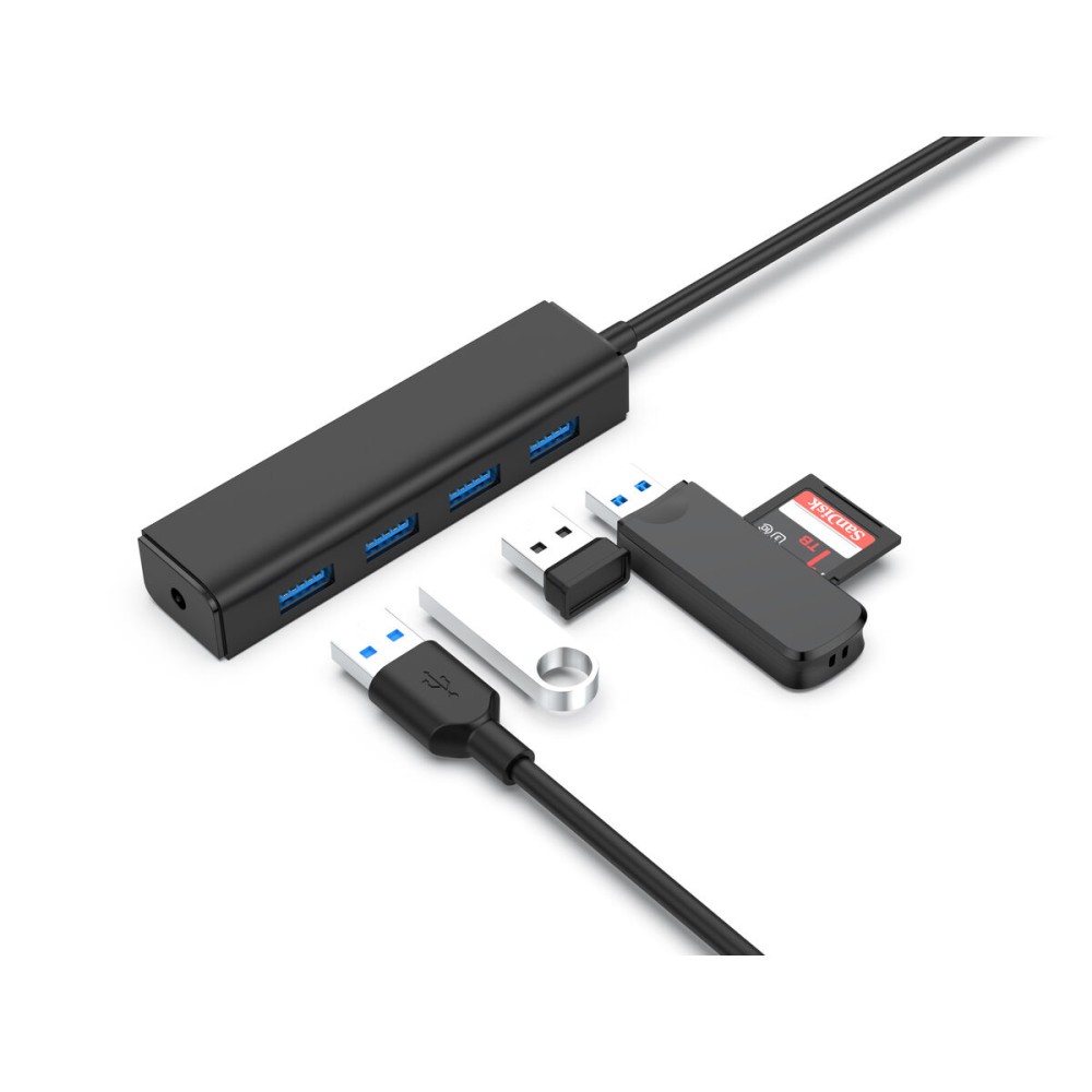 Hub USB Conceptronic C4PUSB3 Schwarz