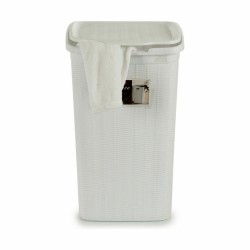 Panier à linge Stefanplast Elegance Blanc Plastique 50 L 36,5 x 54,5 x 38 cm (6 Unités)