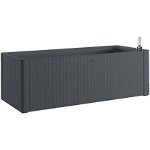 Self-watering planter Stefanplast Natural Delux Rectangular Anthracite 100 x 43 x 33 cm