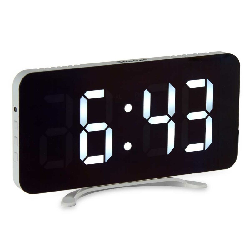 Montre Numérique de Table Blanc ABS 15,7 x 7,7 x 1,5 cm (12 Unités)