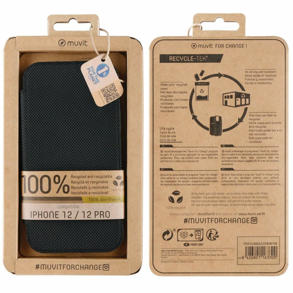 Protection pour téléphone portable Muvit iPhone 12 Pro  iPhone 12 Apple