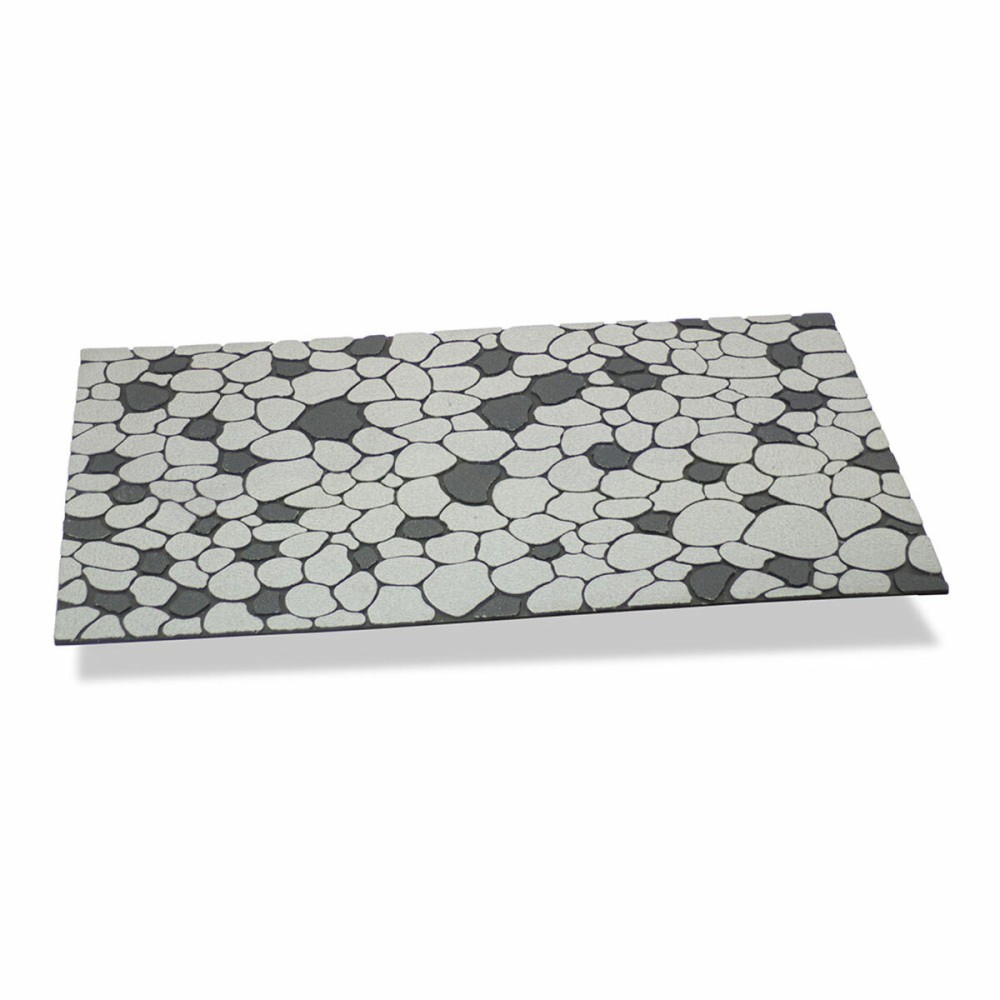 Doormat Hidalgo Grey Pearl Gray Rubber 45 x 75 cm 75 x 45 x 0,5 cm Stone